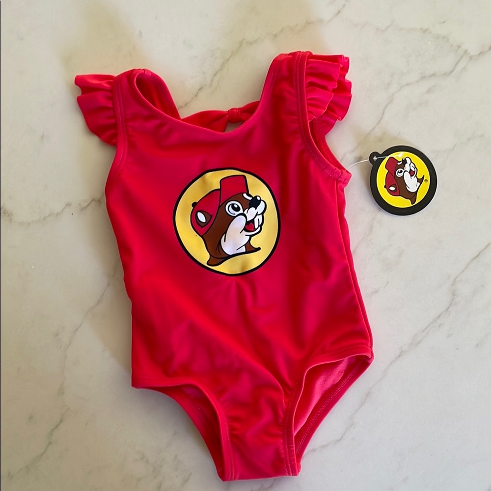 BUC-EES SWIMSUIT BABY GIRL Size 6-9M however I think 3-6M would be accurate